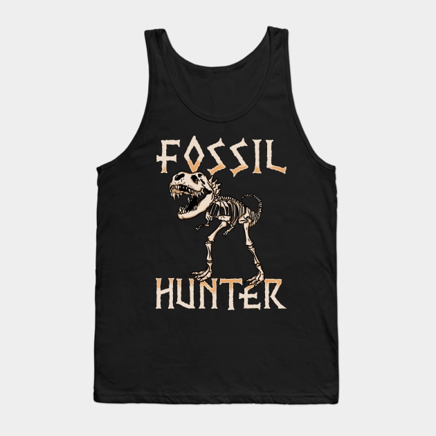 Fossil Hunter - Prehistoric Dinosaur T-Shirt Tank Top by biNutz